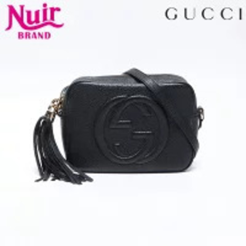 Gucci Soho Fringe Camera Bag Shoulder Black
